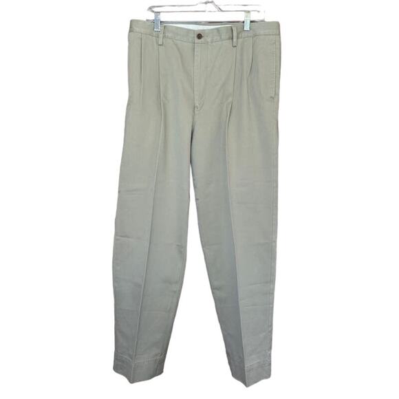 Nautica Rigger Men's Tan Classic Fit Cotton Welt Pocket Straight Leg Pants‎ 36W - Picture 1 of 9